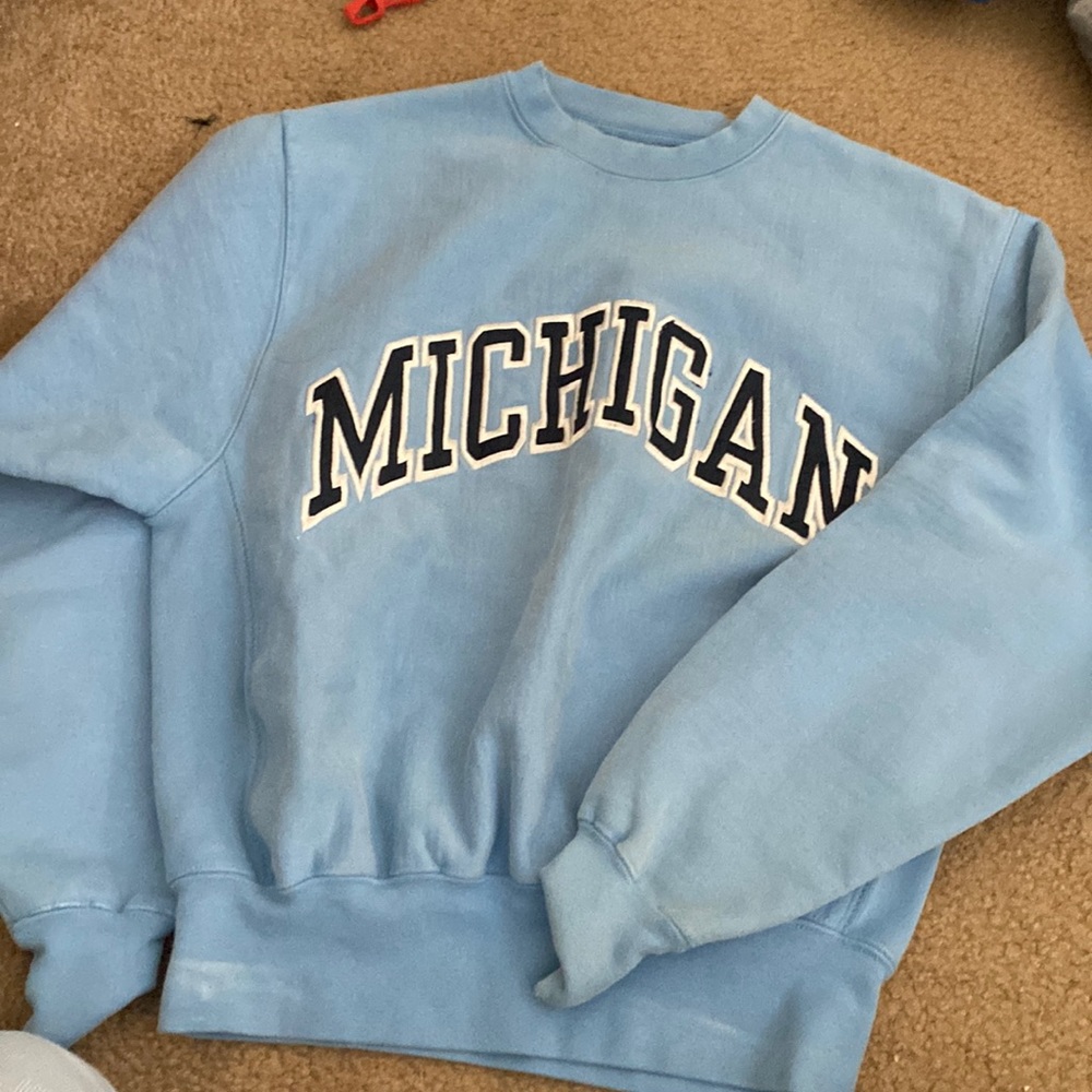 Vintage thick crewneck Michigan hoodie